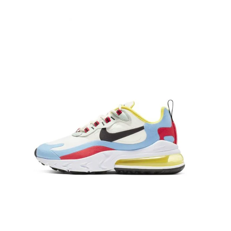 Оригинальные подлинные женские кроссовки для бега от Nike Air Max 270 React, дышащие удобные спортивные кроссовки, новинка, AT6174-101 - Цвет: AT6174-002