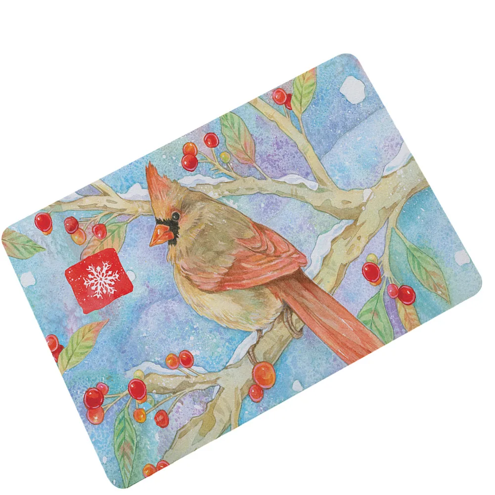Zeegle Printed Brids Floor Mat Out Door Entrance Mat Rubber Non Slip Hallway Carpet Washable Foot Mat Living Room Soft Carpet - Цвет: YGD