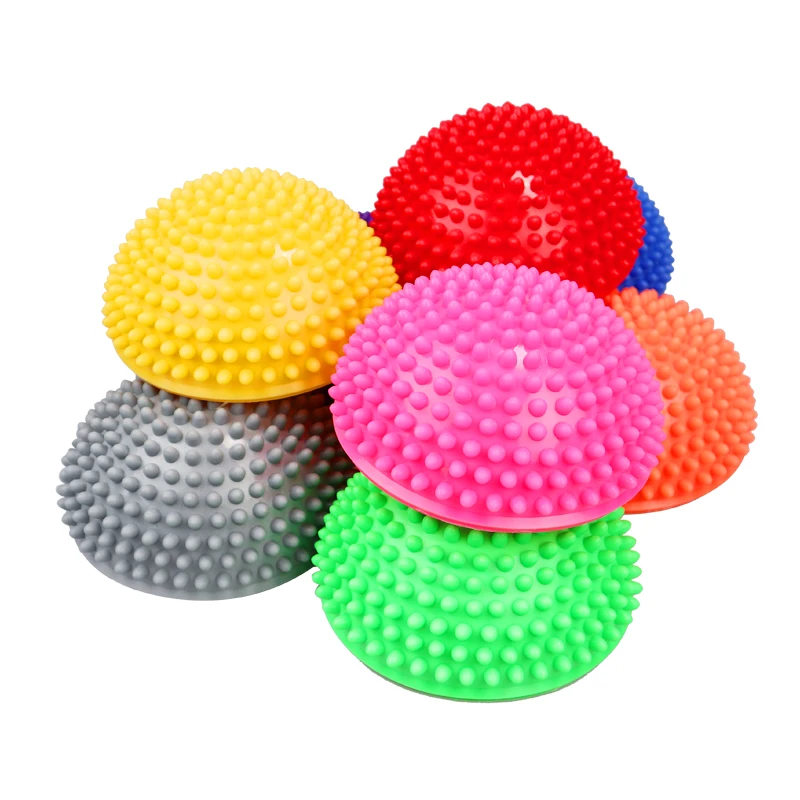 

Inflatable Half Sphere Yoga Balls PVC Massage Fitball Exercises Trainer Balancing Ball For Gym Pilates Sport Fitnes for Children
