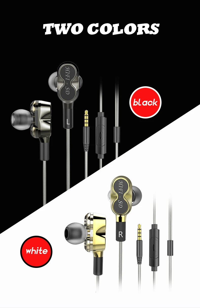 Ubeamer D10 частный алюминиевый Платиновый провод HIfI гарнитура 4 ядра Двойное действие круг гарнитура Набор всей страны