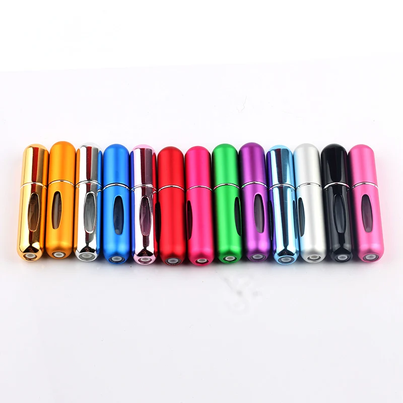 5ml Portable Mini Refillable Perfume Bottle With Spray Scent Pump Empty Cosmetic Containers Spray Atomizer Bottle For Travel