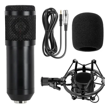 

CCM-BM800 Black Studio Microphone Condenser Microphone Anchor Recording Wheat Computer Microphone With Usb Adjustable Suspension