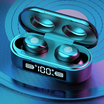 

F9 TWS Wireless Bluetooth 5.0 Sports Earphone Mini In-Ear Stereo Earphone Portable Waterproof Electronic Battery Display