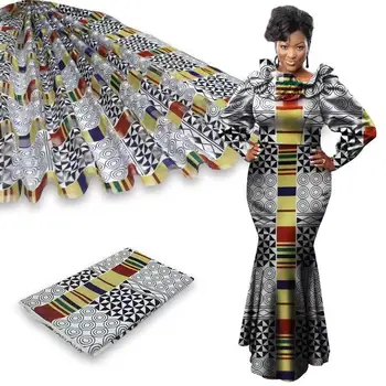 

pure silk fabric organza fabric african fabric abkara african wax print fabric 3+3yards organza ribbon silk for dress B2-E9
