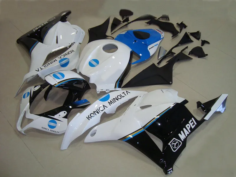 Высококачественный комплект обтекателей для CBR600RR 09 10 CBR600 F5 2009 2010 ABS белый цвет
