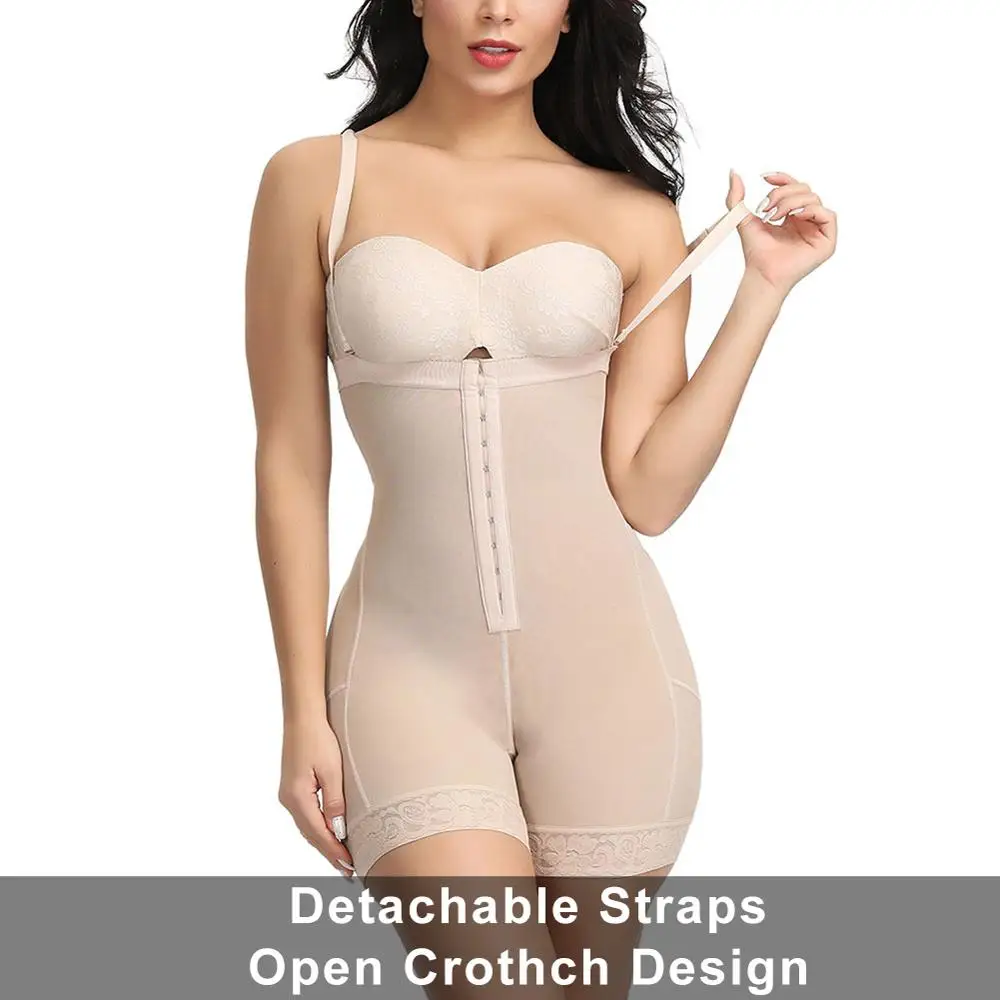 With Straps FeelinGirl Высокая Талия подтяжка ягодиц, утягивающий корсет для похудения трусики животик формирователь Управление моделирующее белье Корректирующее белье - Цвет: With Straps