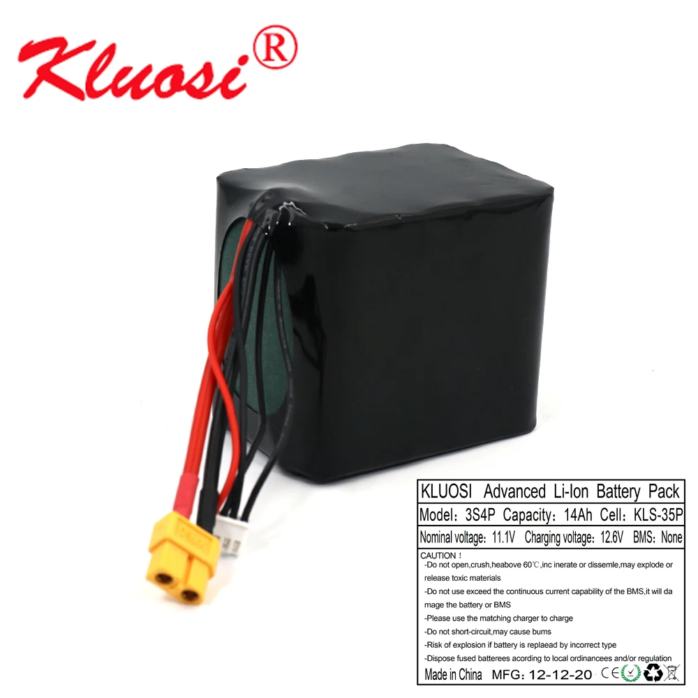 KLUOSI 3S4P 12V 14Ah высокое Ёмкость Бла (беспилотный летательный аппарат Перезаряжаемые