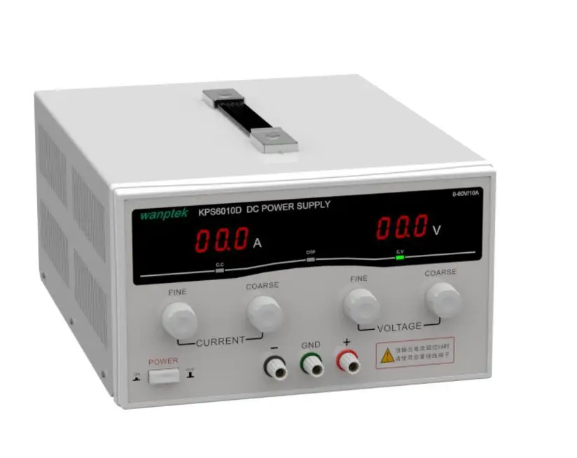 

2 Pcs Wanptek KPS6010D High precision High Power Adjustable LED Dual Display Switching DC power supply 220V EU 60V/10A
