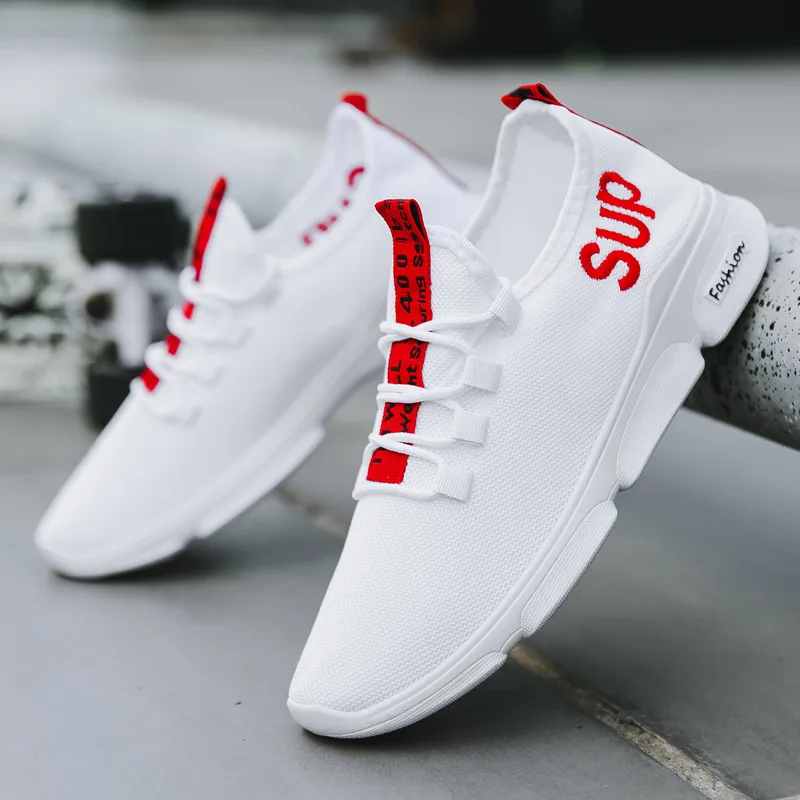 

2019 Summer New Style Punched Sheet Surface Men Trend Casual Sporty Shoes Running Shoes Flat Comfort Shoes