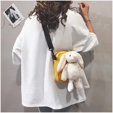 Милая маленькая сумка с героями мультфильмов для женщин; Новинка года; стильная модная Универсальная сумка на плечо для девочек; модная Холщовая Сумка; сумка на плечо знаменитостей