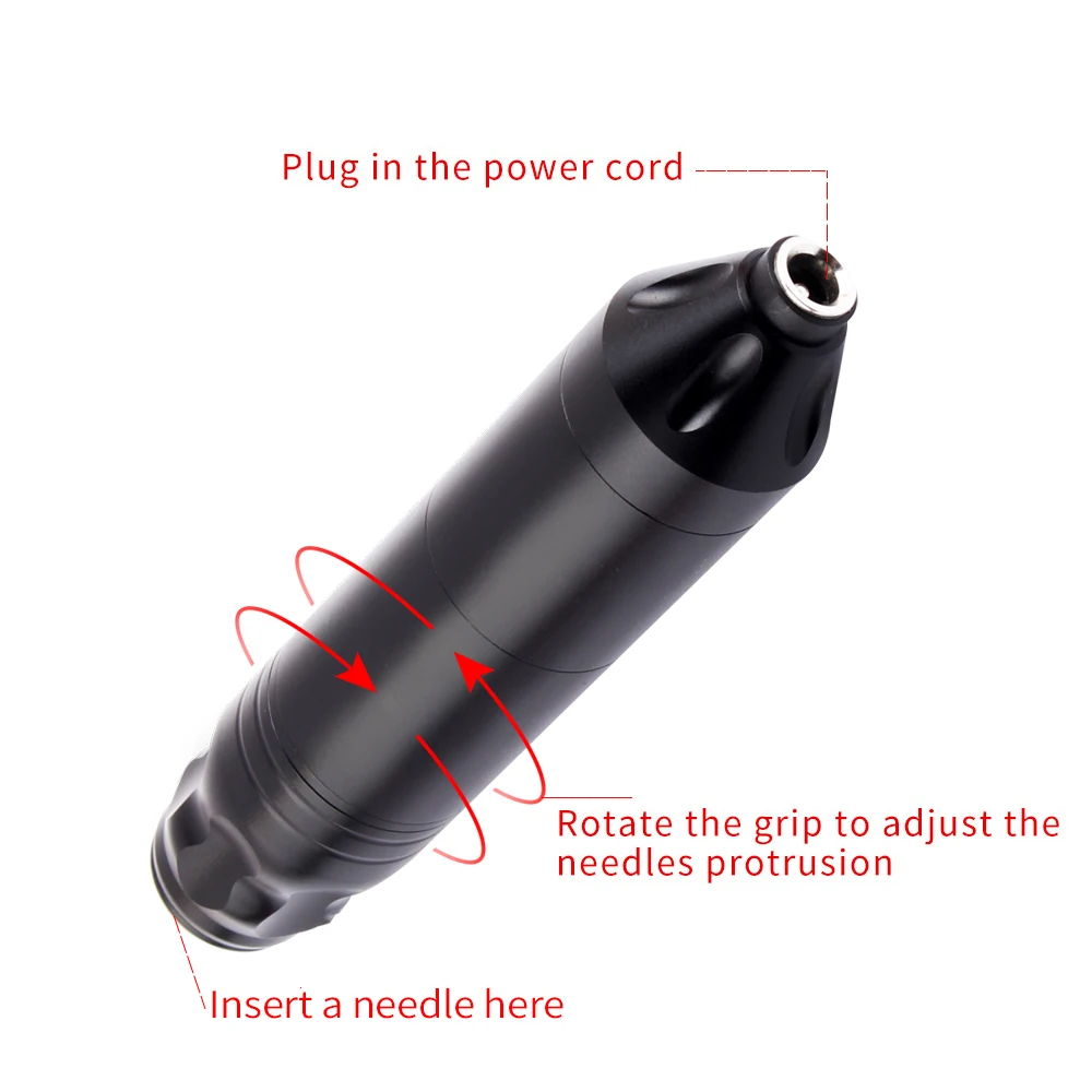 High Quality Tattoo Kit With 8th generation Rotary Pen Tattoo Cartridge Needle LCD Mini Power Equipment Supplies