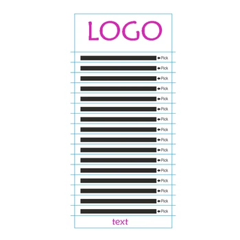

1400box Custom label eyelashes Eyelash extension