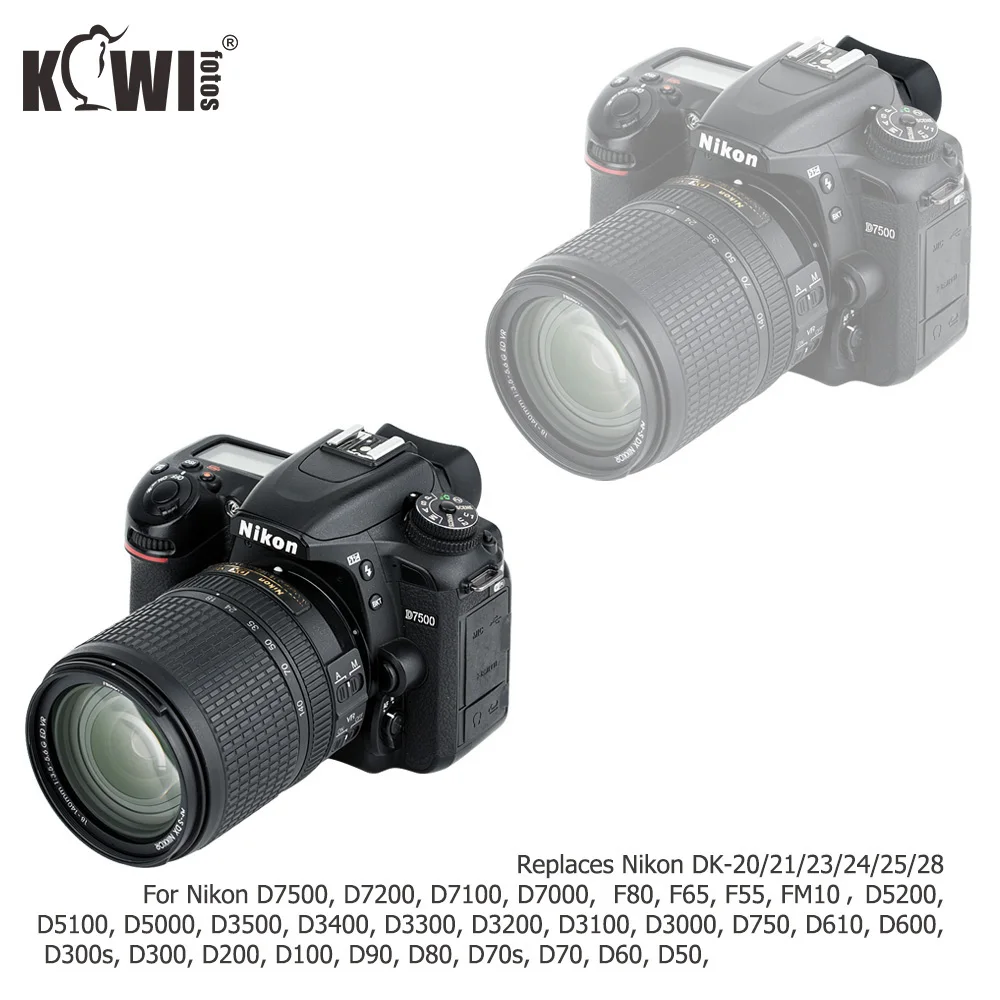 Ocular Ocular do Visor para Nikon D7500 D7200 D7100 D7000 D5200 D5100 D5000 D3500 Copo Olho Dk20 Dk-21 Dk-23 Dk-24 Dk-25 Dk-28 - Image 4