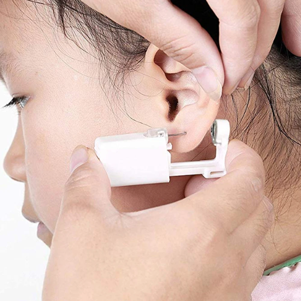 ear piercing tool BOG-1Unit sterilised disposable safety ear nose piercing device machine tools NO PAIN piercer tool machine kit stud choose design