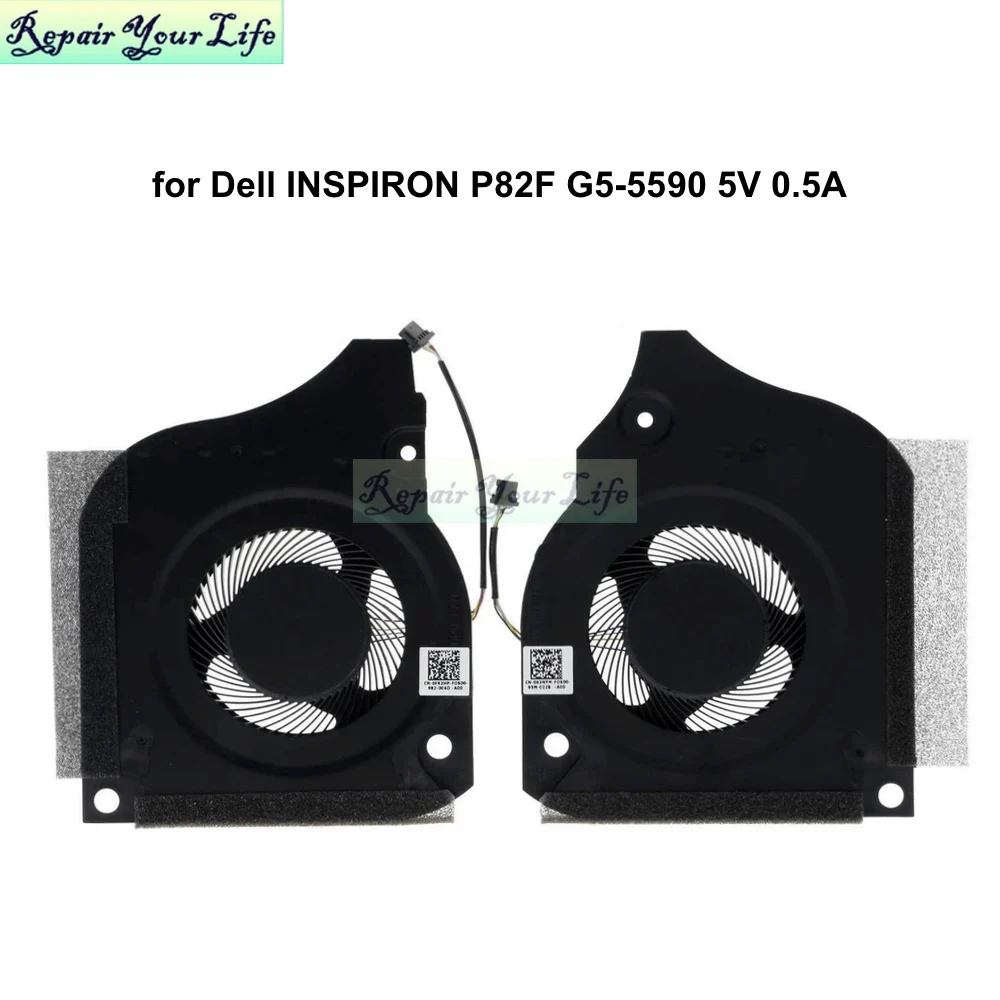 Ventilador para Computador Cooler para Cpu e Gpu para Computador Dell Inspiron P82 f G55590 063com 0fk2hp Radiador para Notebook Fk2hp 5v 0.5a Ventiladores e resfriadores - Imagem 2