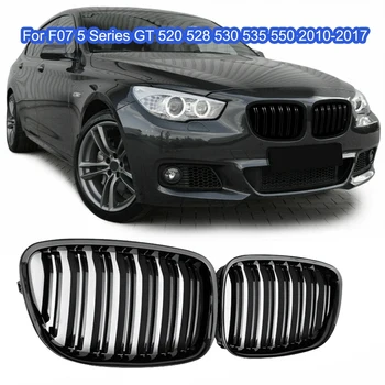 

Glossy Black Front Bumper Hood Kidney Grill Grille For-BMW F07 5 Series GT 520 528 530 535 550 2010-2017