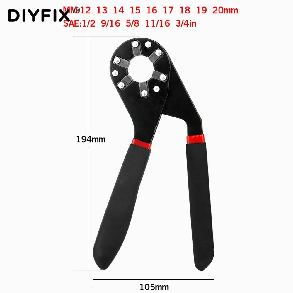 8 inch DIYFIX 6/" Внешние шестигранные плоскогубцы гаечный ключ из высокоуглеродистой стали Универсальный многофункциональный y-образный гаечный ключ для домашнего захвата шестигранный ключ - Цвет: 8 inch