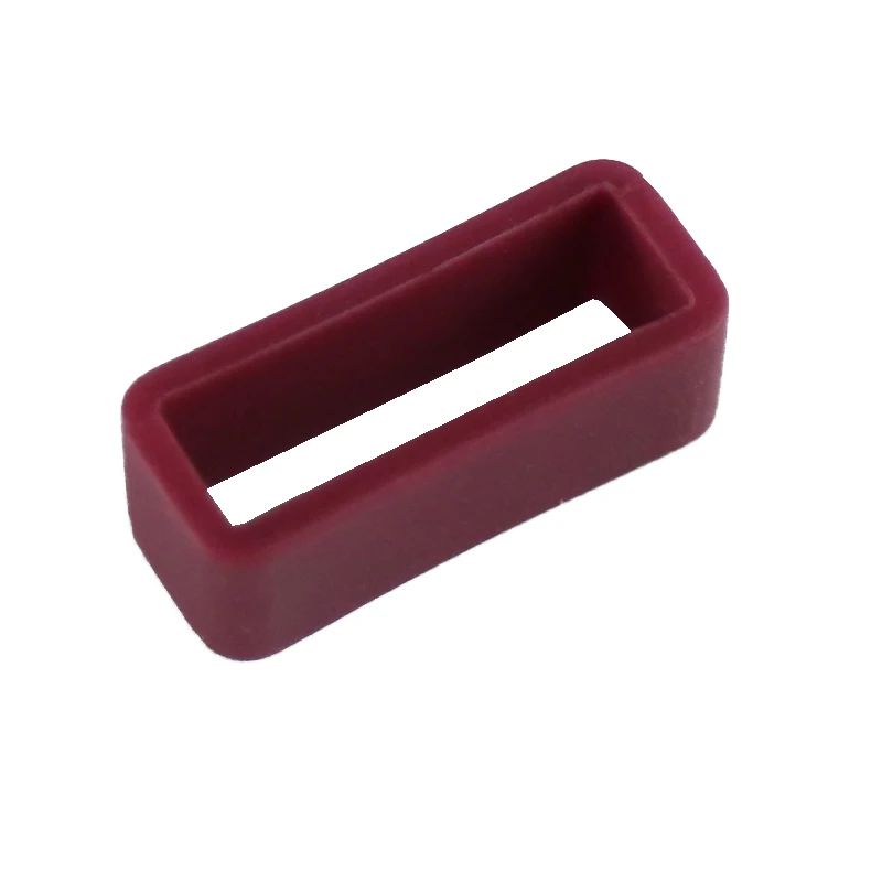 Watchbands Strap Loop ring Silicone Rubber Watch Bands Holder Locker Wrist Watch Accessorie 14 16 18 20 22 24 26mm(2 packs - Цвет ремешка: red wine