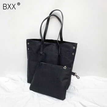 

[BXX] Designer Women Handbag Large Capacity Shopping Bags Quality Canvas Women's Totes Casual Female Shoulder Bags Bolsa HJ094