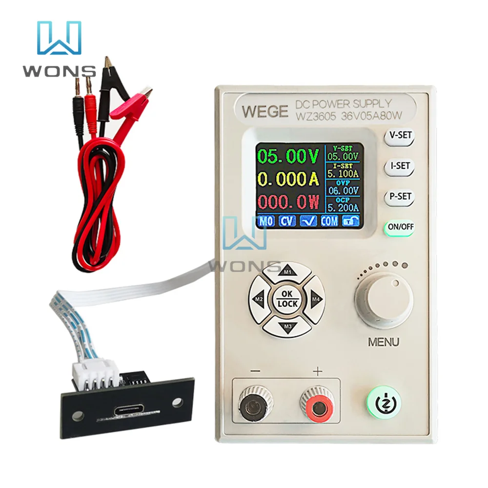 

WZ3605 Anti-backflow Adjustable Digital Control DC Power Supply Buck-boost Charging Module Constant Voltage Constant Current 36V