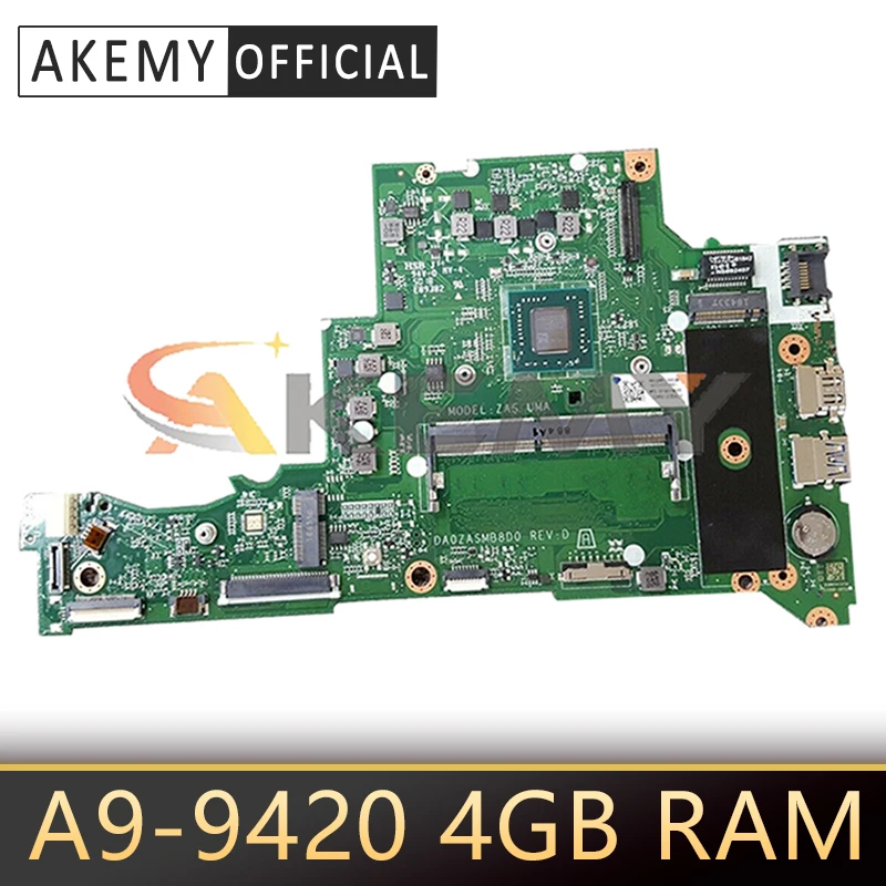 NBGNV11004 NBGNV1100C NBGNV11006 DA0ZASMB8D0 для Acer Aspire A315 A315-21 материнская плата портативного