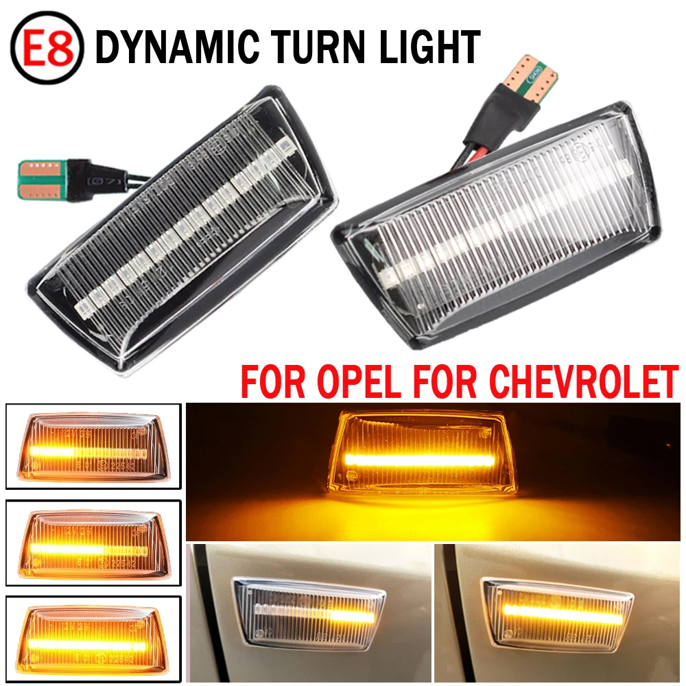 Dynamic Turn Signal Led Side Marker Mirror Light Flashing Indicator For