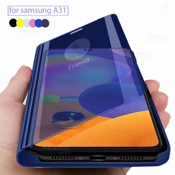 

samsun a31 Case For Samsung Galaxy a31 Smart mirror Flip Cover Case for Samsung galaxy a 31 31a coque samsunga31 SM-A315F 6.4''