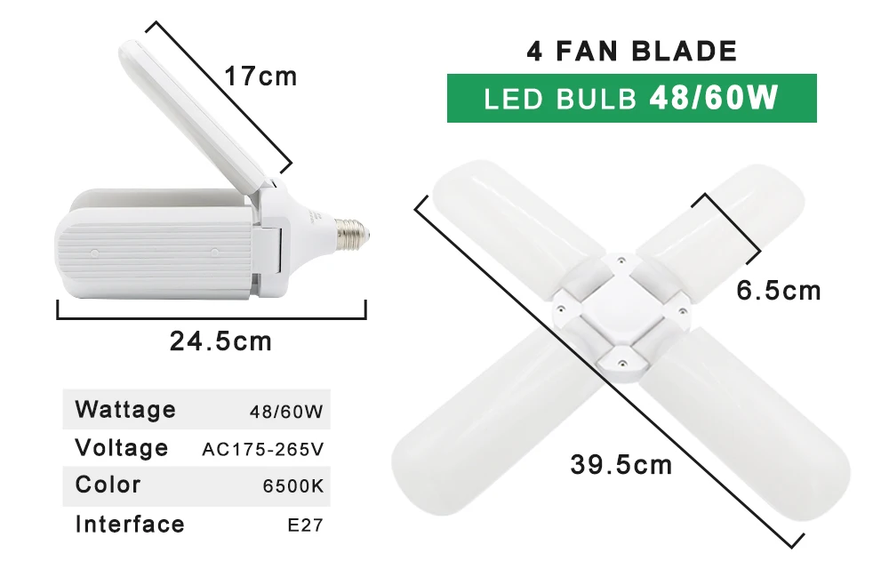 AC220V светодиодный светильник E27 Складной вентилятор лопасти лампы 15 Вт 24 Вт 30 Вт 36 Вт 45 Вт 48 Вт 60 Вт светодиодный потолочный светильник ультра яркий вентилятор лопасти подвесные светильники