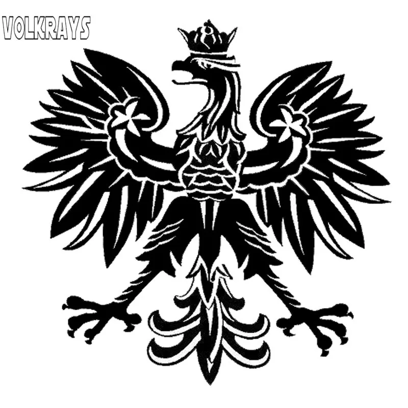 Модные автомобильные наклейки Volkrays польский Орл символ Польши животный узор