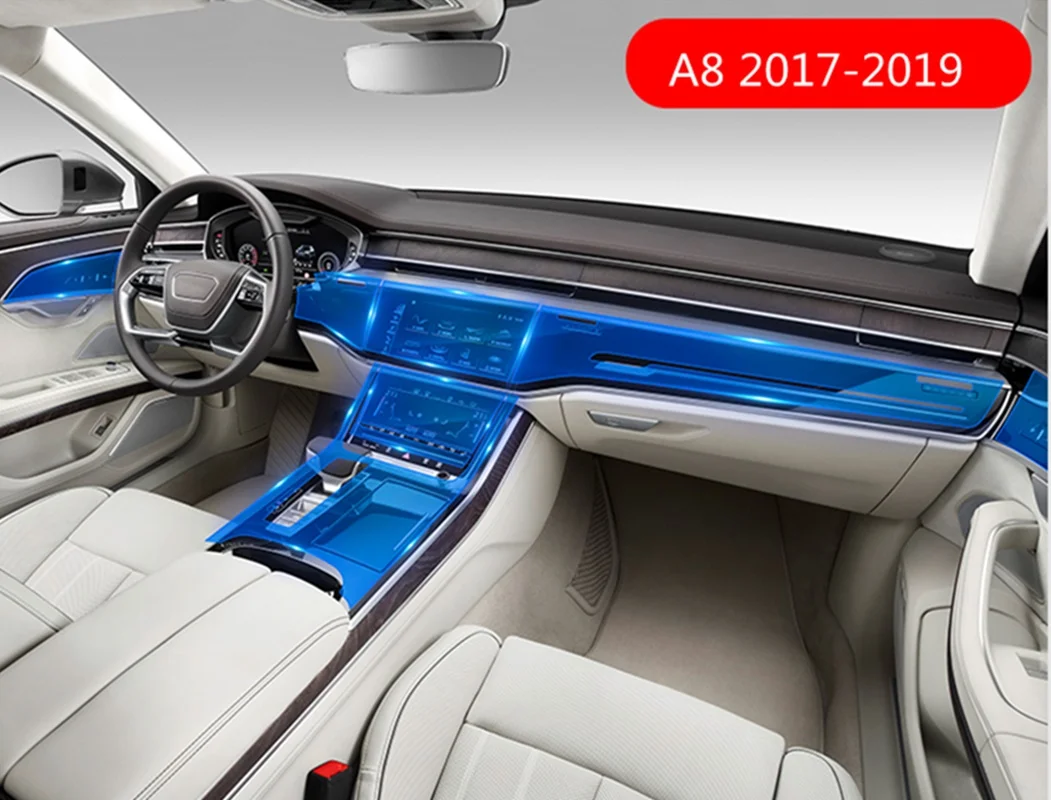 Карманго для Audi A8 A8L D4 4H D5 2011- автомобильный монитор Защитная пленка покрытие фольгой отделка наклейка интерьерные аксессуары