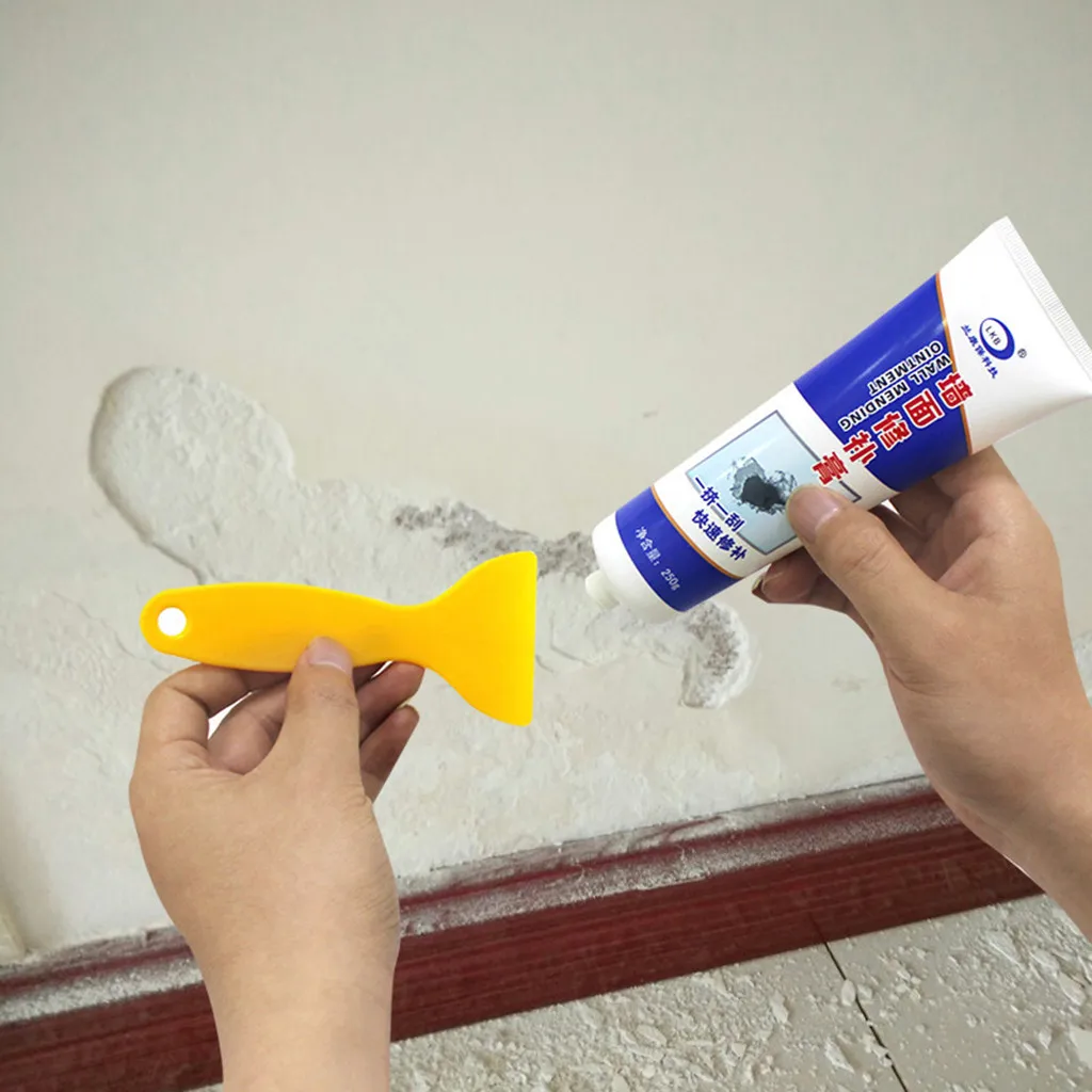 Паста для ремонта стен, Волшебная белая латексная краска, крем для ремонта стен, мазь, бытовые отверстия, герметик, исчезает, водостойкое покрытие