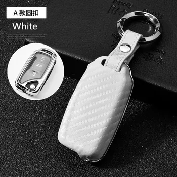 

New Carbon Fiber Ceyes Car Styling Auto Key Shell Case for VW Golf Bora Jetta POLO GOLF Passat For Skoda Octavia A5 Fabia