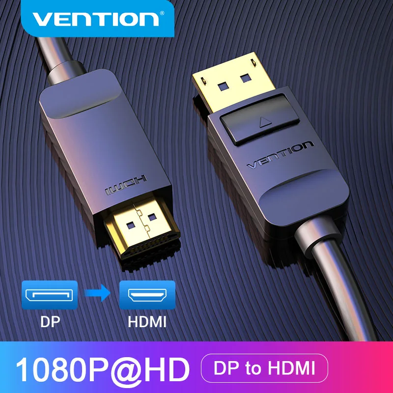 Кабель Vention с портом дисплея к HDMI кабель 1080P DP адаптер папа для HDTV проектора