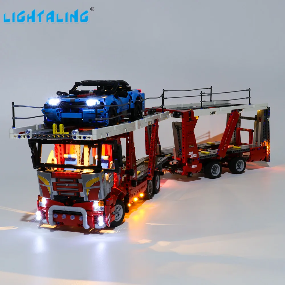 

Lightaling Led Light Kit For TECHNIC Car Transporter Building Blocks Compatible With 42098 ( Lighting Set Only )