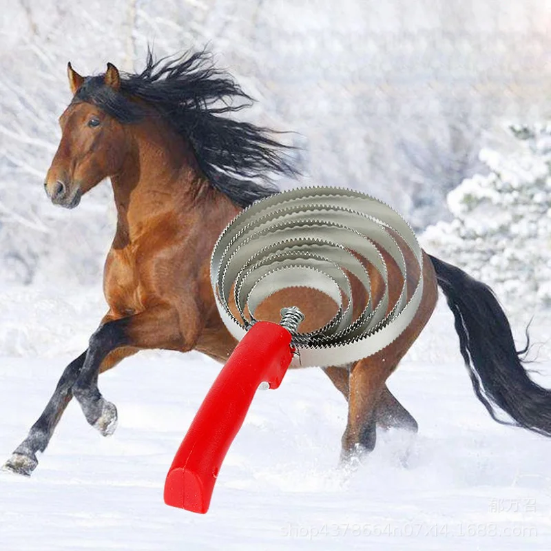 Horse Hair Brushing Horse Brush Cleaning Horse Cattle Stainless Steel Serrated Comb Shaving Four
