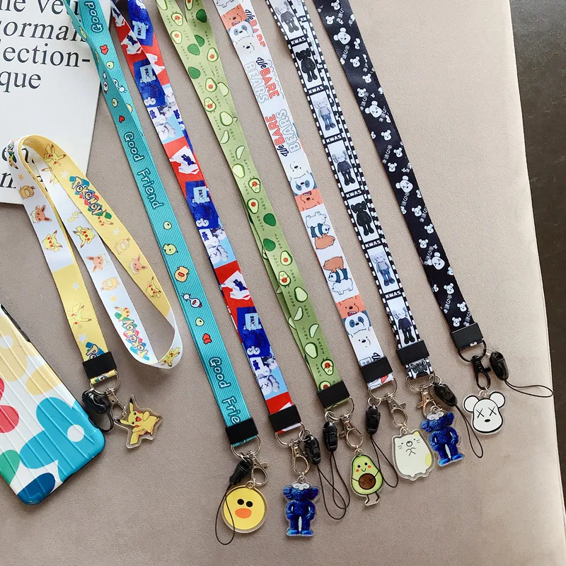 

anime nette cartoon anhanger ausschnitt lanyard schlussel zertifikat gym handy mit USB abzeichen halter DIY lanyard