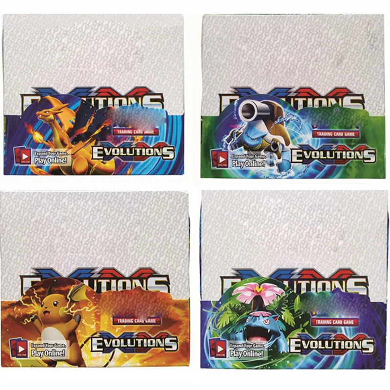 Ceny 324 kart Pokemon TCG XY ewolucje zamknięte pudełko Booster handlowa gra karciana