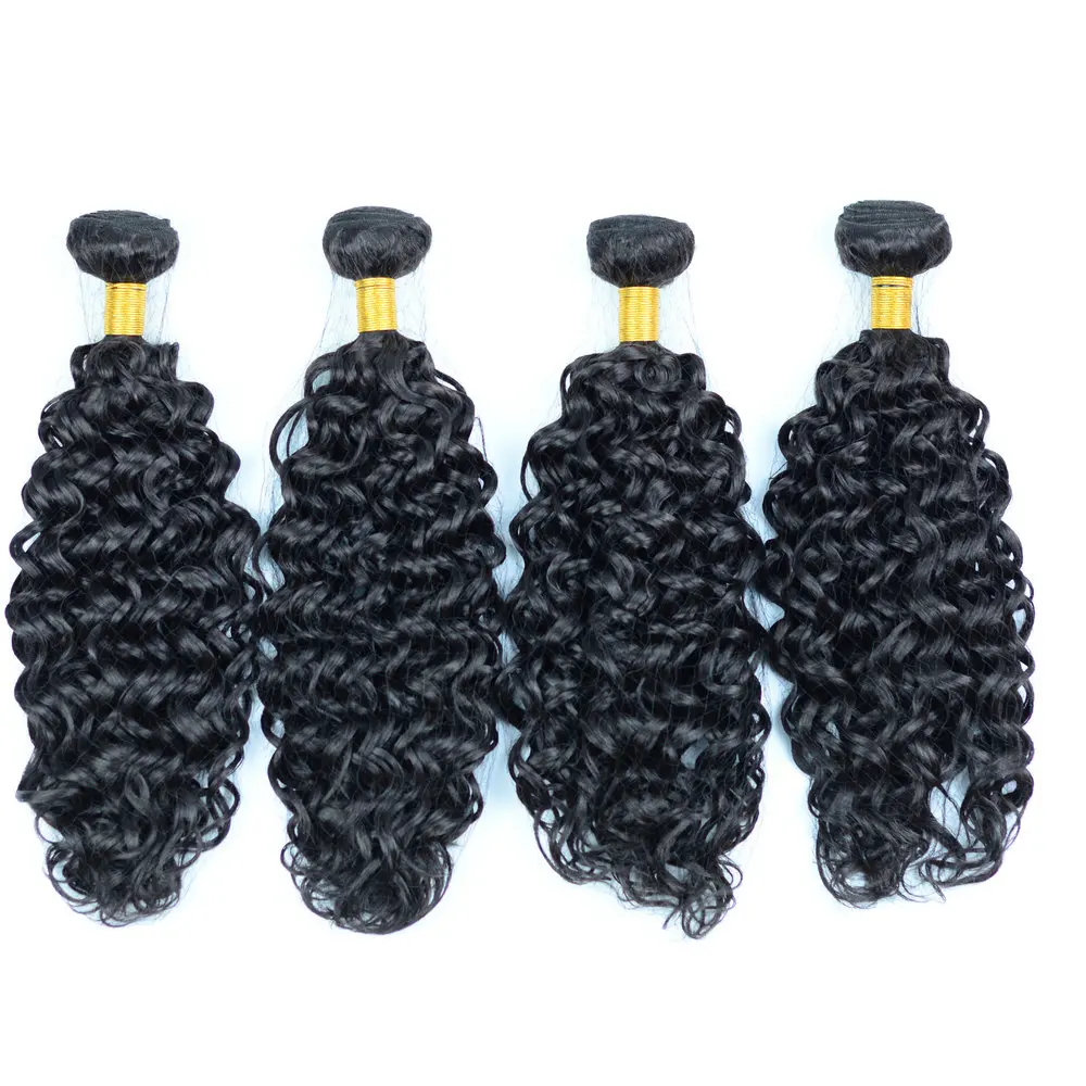 Adorable Water Wave 100g10-30inch Soft Synthetic Hair Bundles High Temperature Fiber  Perm Able Natural Weave African  Extension