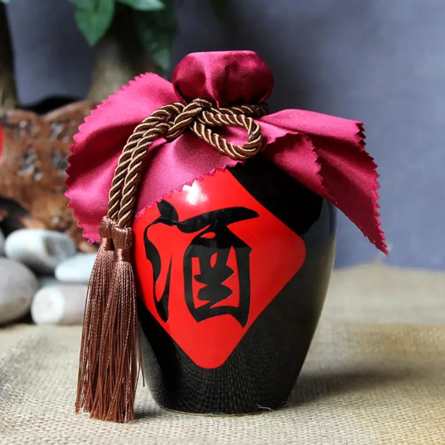 500ml Retro Wine Bottle Collection Collect Ceramics Chinese