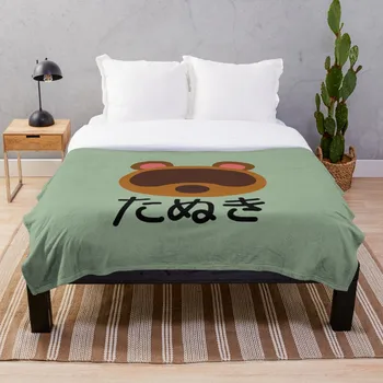 

Animal crossing Tom Nook Japanese Tanuki Throw Blanket Soft Sherpa Blanket Bed Sheet Single Knee Blanket Office Nap Blanket