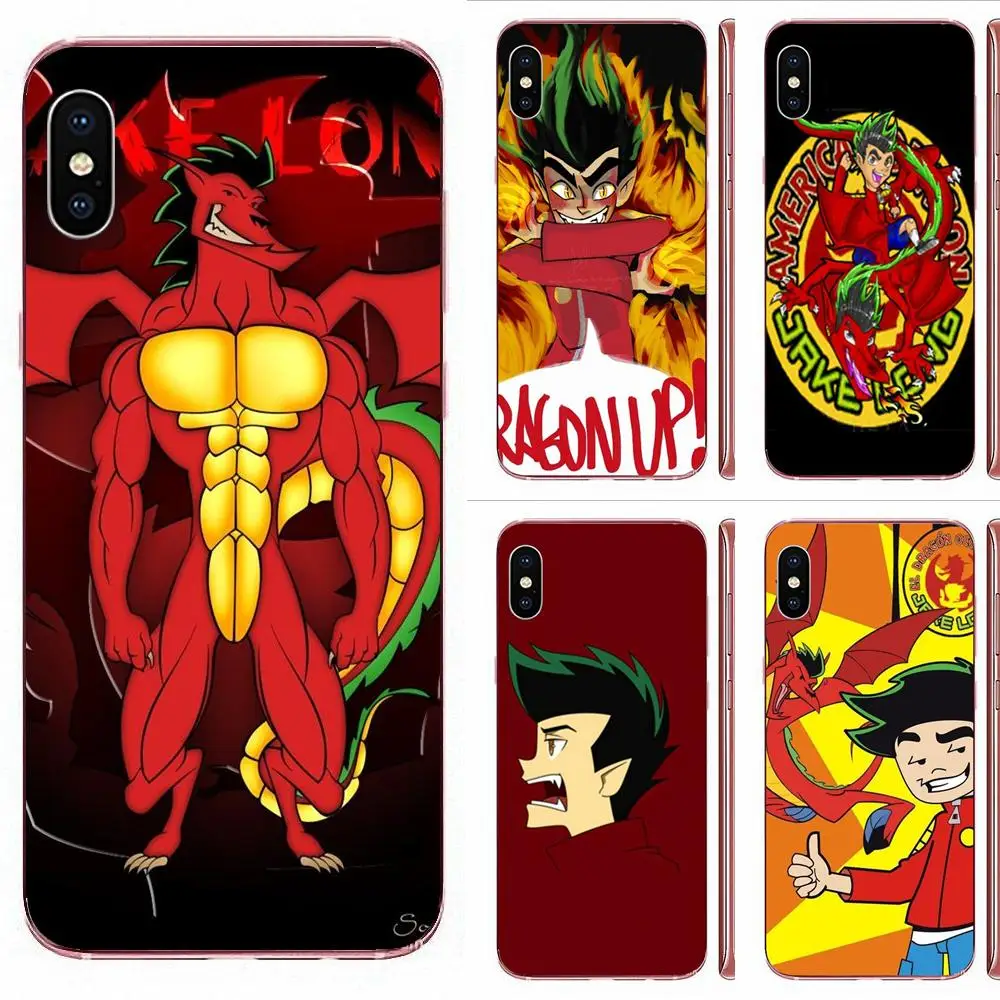 Мультяшный Американский Дракон Джейк длинный для Galaxy Note 10 A10E A10S A20S A30S A40S A50S A6S A70S