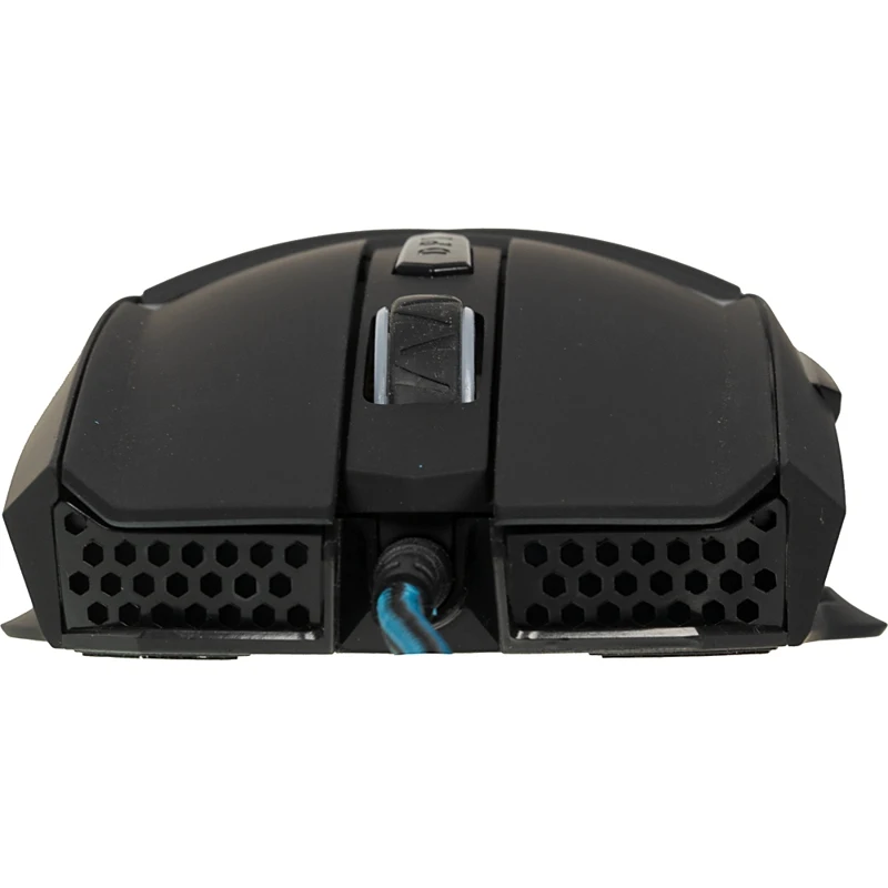 Мышь Oklick 745G LEGACY черный/голубой оптическая(2400dpi) USB игровая(6but