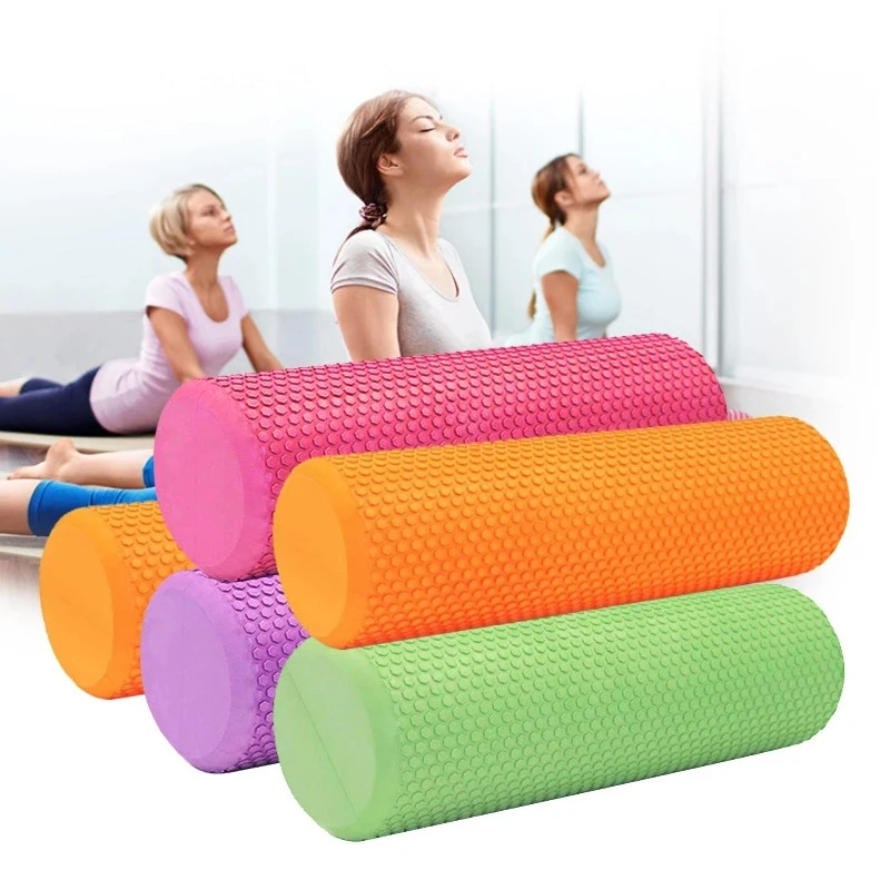 45cm Half Round EVA Foam Roller with Massage Point Exercise Gym Fitness R6T3 