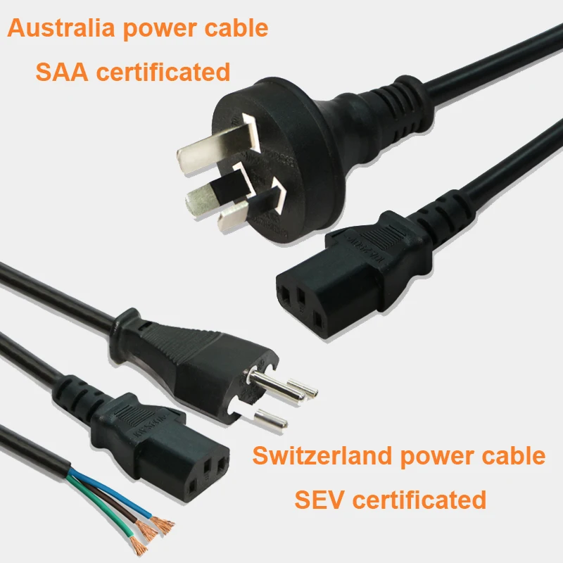 Кабель питания переменного тока для компьютера ноутбука вилка стандарта