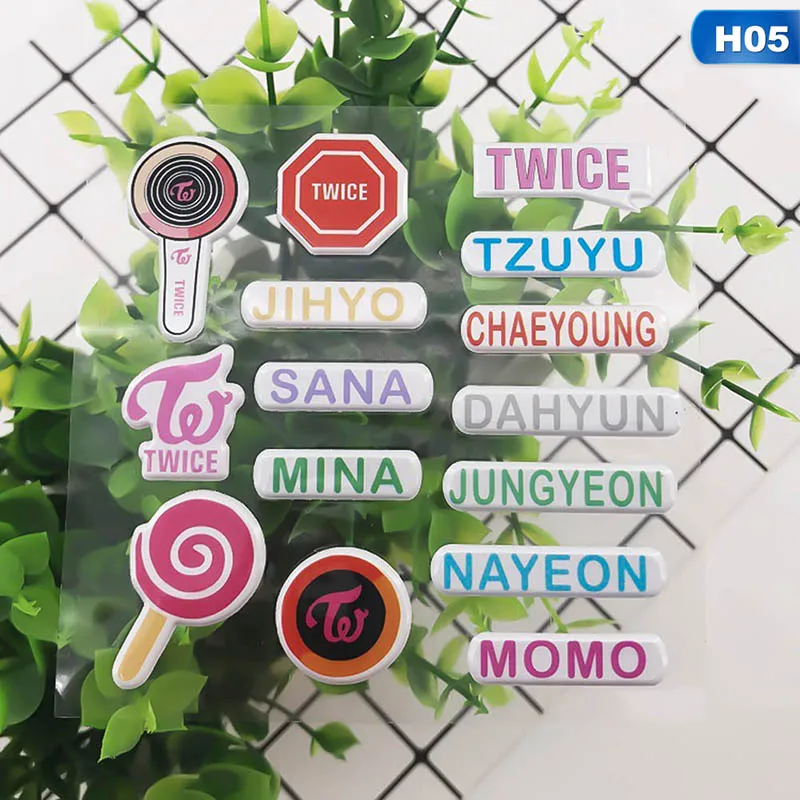 BLACKPINK GOT7 SEVENTEEN объемные наклейки альбом «сделай сам» записная книжка ноутбук ПВХ наклейки для фанатов подарок