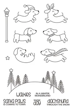 

winter Transparent Clear stamp and cutting dies DIY Silicone Seals Scrapbooking / Card Making/Photo Album Decoration