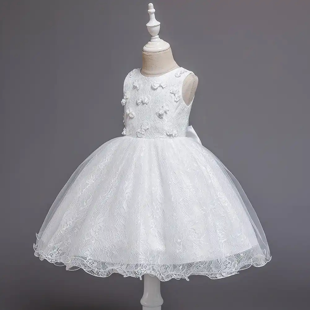 little girl white wedding dresses
