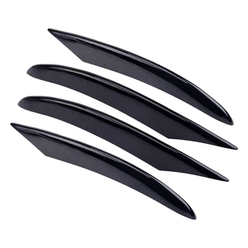 

DWCX 4pcs Car Front Air Vent Fog Light Cover Trim Glossy Black ABS Fit for Mercedes-Benz C Class 2015 2016 2017 2018