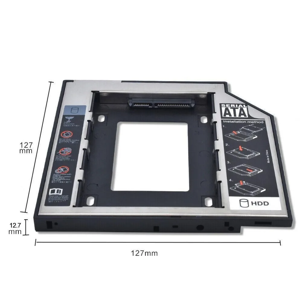 12,7 мм 2nd SATA жесткий диск HDD SSD Caddy адаптер лоток для lenovo IdeaPad G570 G580 G585 G770