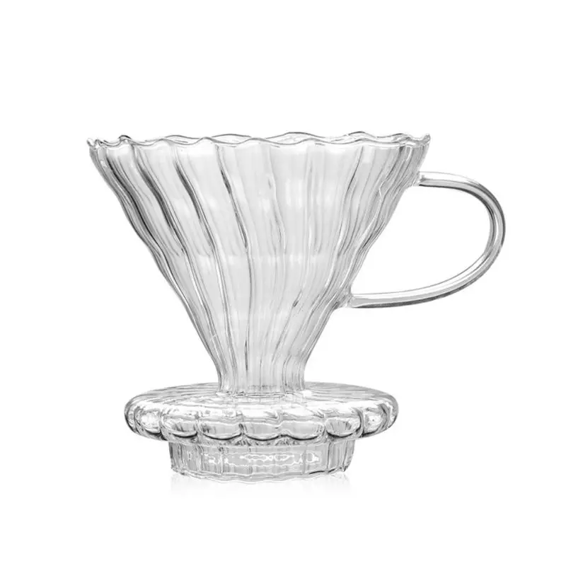 

Pour Over Coffee Dripper Brew Heat Resistant High Borosilicate Glass Coffee Make